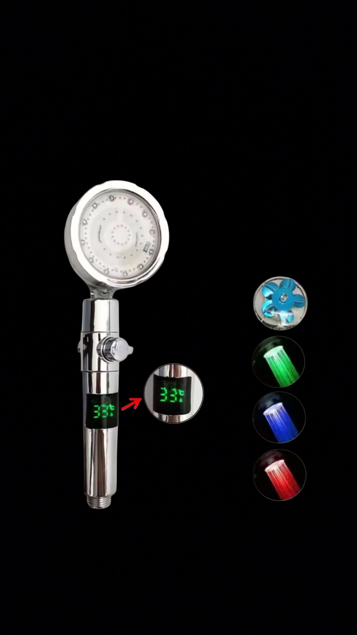 LED shower head